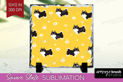Shiba Inu Dog Slate PNG Cute Chibi Puppy Square Slate Product Image 1