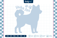 Dog Breed Silhouette Shiba Inu SVG Product Image 1