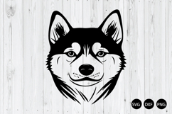 Shiba Inu Face SVG, Shiba SVG, Dog SVG, Funny Shiba Inu SVG Product Image 1
