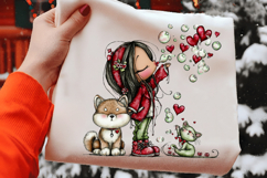 Shiba Inu Love Bubble Valentine PNG Product Image 2