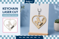 Lovely Dog Keychain SVG Product Image 1