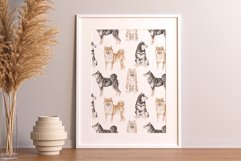 Shiba Inu dog seamless patterns Product Image 3