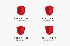 Set of Red Shied logo template Product Image 1