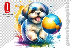 Shih Tzu dog clipart- PNG File Product Image 1