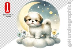 Shih Tzu dog clipart- PNG File Product Image 1