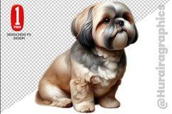 Shih Tzu dog clipart- PNG File Product Image 1