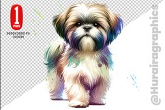 Shih Tzu dog clipart- PNG File Product Image 1