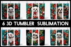 SUPER 108 3D Christmas Dogs Tumbler Sublimation I 18 Breeds Product Image 18