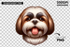 shih tzu clipart, shih tzu png, dog clipart, dog png, sublimation design, cute dog design, pet clipart, animal png, dog lover gift, printable clipart