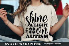 Autism Awareness SVG Design - Think Before you judge Product Image 3