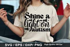 Autism Awareness SVG Design - Think Before you judge Product Image 4