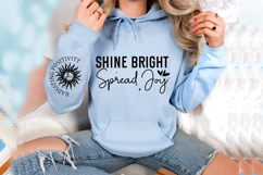 Shine Bright Spread Joy Sleeve SVG Design Product Image 3