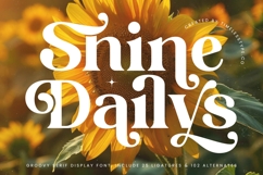 Shine Dailys - Groovy Serif Display Font Product Image 1