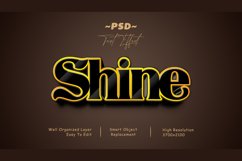 Shine Gold and Black Color Text Effect Product Image 1