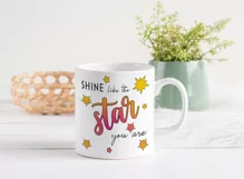 Shine Like The Star Sublimation | Motivational Quotes Product Image 2