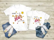 Shine Like The Star Sublimation | Motivational Quotes Product Image 5