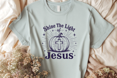 Shine The Light Of Jesus SVG, Christian Pumpkin Faith PNG Product Image 2