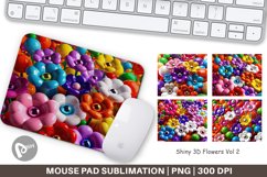 Mouse Pad Shiny 3D Flowers Product Image 1