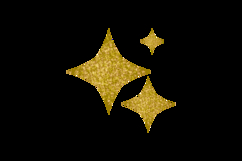 Shiny glitter star shape graphic element art Product Image 2