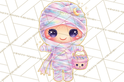 Dreamy Halloween Clipart, Spooky Cute Clip Art PNG Product Image 5