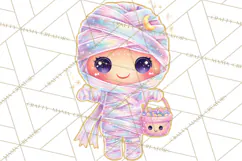 Dreamy Halloween Clipart, Spooky Cute Clip Art PNG Product Image 5