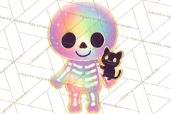 Dreamy Halloween Clipart, Spooky Cute Clip Art PNG Product Image 5