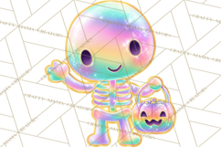 Dreamy Halloween Clipart, Spooky Cute Clip Art PNG Product Image 3