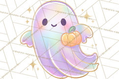 Dreamy Halloween Clipart, Spooky Cute Clip Art PNG Product Image 2