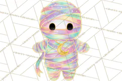 Dreamy Halloween Clipart, Spooky Cute Clip Art PNG Product Image 4