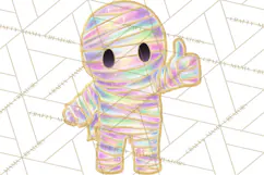 Dreamy Halloween Clipart, Spooky Cute Clip Art PNG Product Image 3