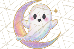 Dreamy Halloween Clipart, Spooky Cute Clip Art PNG Product Image 2