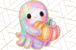 Dreamy Halloween Clipart, Spooky Cute Clip Art PNG Product Image 5