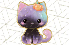 Dreamy Halloween Clipart, Spooky Cute Clip Art PNG Product Image 2