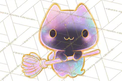Dreamy Halloween Clipart, Spooky Cute Clip Art PNG Product Image 3