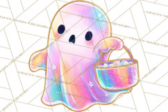 Dreamy Halloween Clipart, Spooky Cute Clip Art PNG Product Image 4