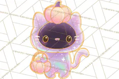 Dreamy Halloween Clipart, Spooky Cute Clip Art PNG Product Image 5
