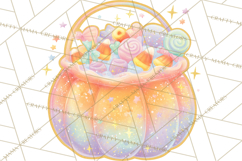 Dreamy Halloween Clipart, Spooky Cute Clip Art PNG Product Image 4