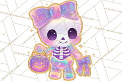 Dreamy Halloween Clipart, Spooky Cute Clip Art PNG Product Image 3