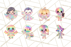 Dreamy Halloween Clipart, Spooky Cute Clip Art PNG Product Image 8