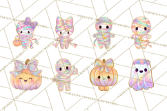 Dreamy Halloween Clipart, Spooky Cute Clip Art PNG Product Image 5