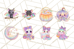 Dreamy Halloween Clipart, Spooky Cute Clip Art PNG Product Image 3