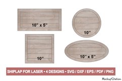 Shiplap SVG for Laser, Shiplap Backer Glowforge DXF Product Image 1