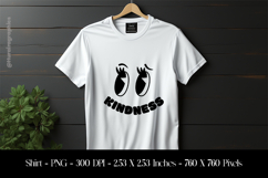 Kindness &amp; smile Face T-Shirt Sublimation Design PNG Product Image 1