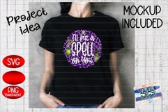 I Put a Spell On You Purple Glitter Leopard Halloween Product Image 1