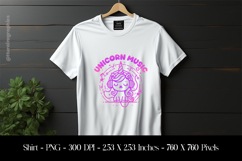 Unicorn Music T-Shirt Sublimation Design PNG Product Image 1