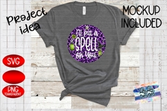 I Put a Spell On You Purple Glitter Leopard Halloween Product Image 2