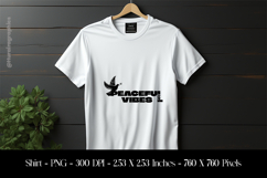 Peaceful Vibes T-Shirt Sublimation Design PNG Product Image 1