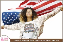 4th of July leopard print Happy Birthday America sublimation Product Image 4