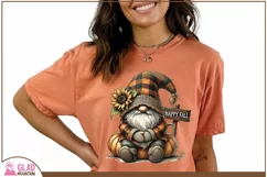 Happy Fall Pumpkin gnome, Autumn sunflower gnome sublimation Product Image 4