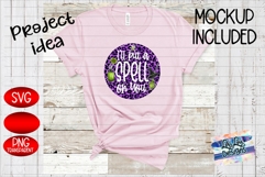 I Put a Spell On You Purple Glitter Leopard Halloween Product Image 4